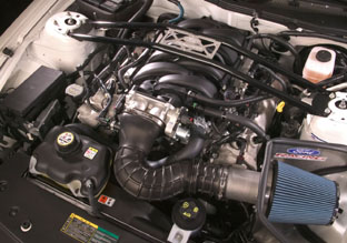 2007 Ford Shelby GT engine bay