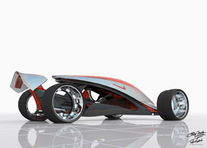 Nike ONE future concept car rear