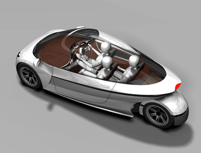 Michelin Challenge Design Space Efficient Vehicle (SEV) concept car