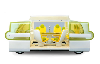 Suzuki Mobile Terrace side view with open doors