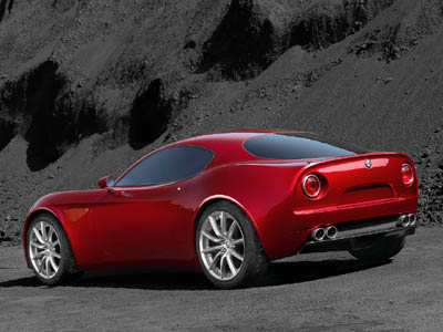 Alfa Romeo 8C Competizione rear view