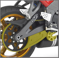 Buell belt with tensioner