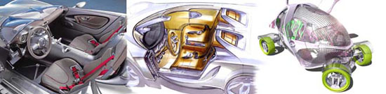 Concept cars and sketches