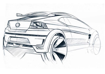 Fiat FCC Adventure crossover concept sketch