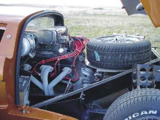 Fiberfab Valkyrie MK III-B engine view