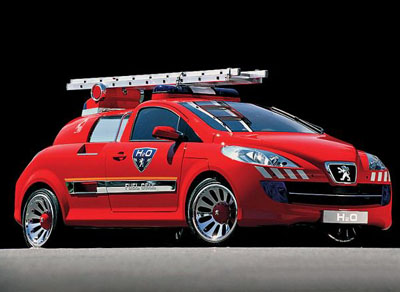 Peugeot H2O concept fire car
