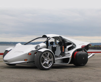 Auto Wheels on The T Rex Three Wheeler Uses A 1200cc Motorcycle Engine To Propel