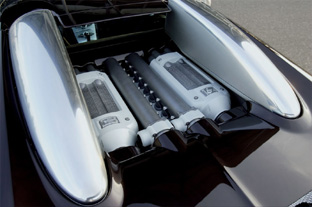 Bugatti Veyron 16.4 engine bay