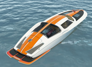 1963 Corvette inspired speed boat by 
                  Bo Zolland