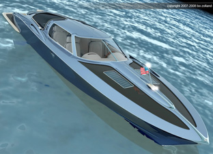 1963 Corvette inspired speed boat by 
                  Bo Zolland