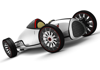 Audi (Auto Union) Type-D concept by Lukas Vanek