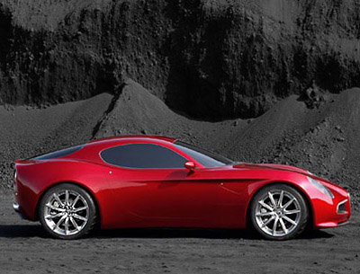 Alfa Romeo 8C Competizione concept side view