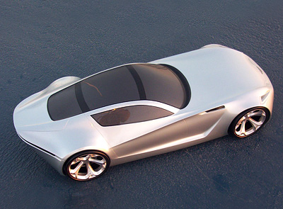 Aston Martin DB-ONE Concept car top view