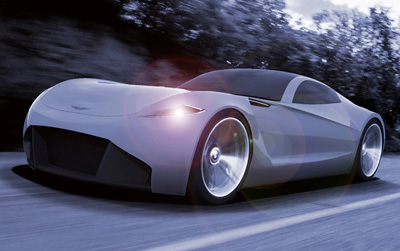 Aston Martin DB-ONE Concept car driving