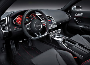 Audi R8 V12 TDI diesel interior