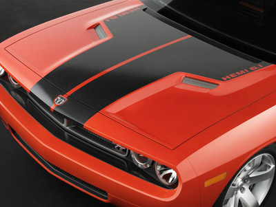 Dodge Challenger concept hood