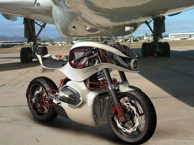 the previously featured V-Rex Motorbike