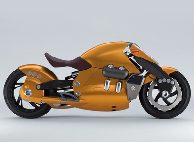 Suzuki Biplane concept motorbike