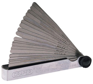 Draper 32 blade dual reading combination feeler gauge