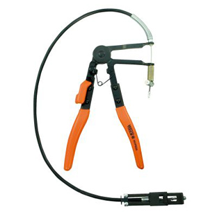 Ratcheting hose clamp pliers