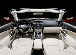 2009 Lexus IS 250C interior