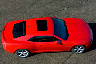 2010 Chevrolet Camaro top view