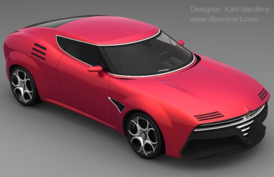 Alfa Romeo Montreal Concept by Karl Sanders
