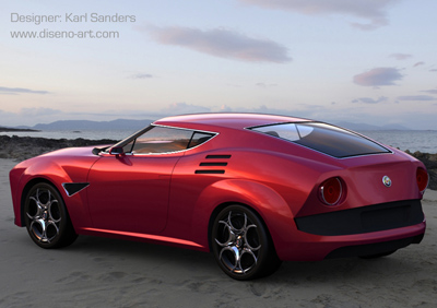 Alfa Romeo Montreal Concept by Karl Sanders