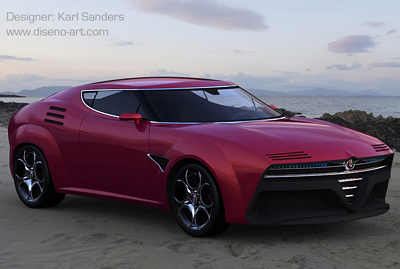 Alfa Romeo Montreal Concept by Karl Sanders