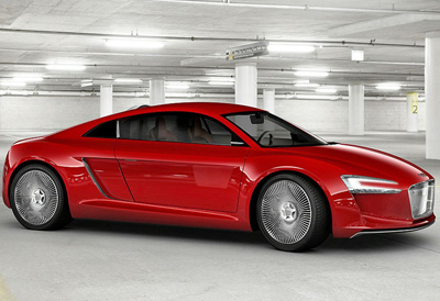 Audi R8 e-Tron electric powered concept car