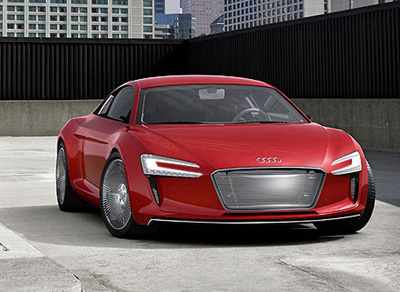 Audi R8 e-Tron electric powered concept car