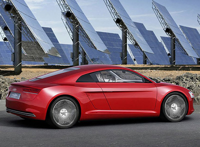Audi R8 e-Tron electric powered concept car