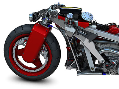 Ferrari V4 motorcycle concept