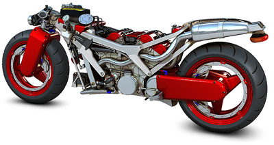 Ferrari V4 motorcycle concept