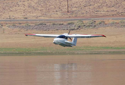 Icon A5 aircraft take-off