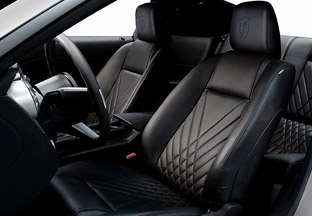 Ford Mustang Iacocca Silver 45th Anniversary Edition interior