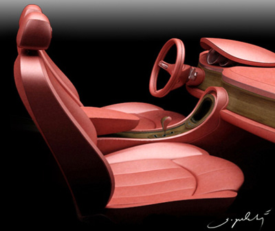 Morgan Space concept car interior