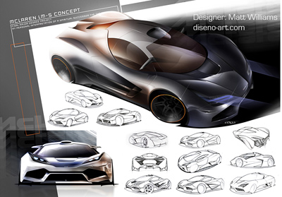 McLaren LM5 sketch