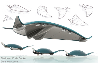 Mobula Ekranoplan concept