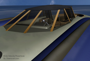 Onda Velocita Power Boat concept