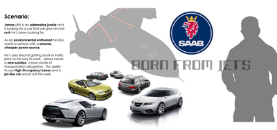 Saab Blackbird concept car