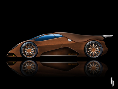 Splinter wooden supercar