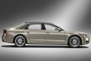 2011 Audi A8 L side view