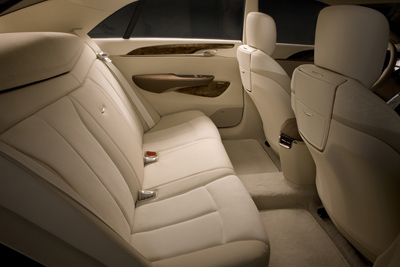 Cadillac XTS Platinum concept rear seats