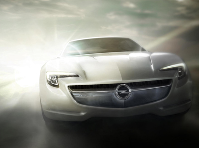 Opel Flextreme GT/E concept rendering of the front