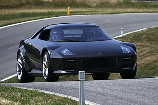 new 2010 Lancia Stratos on the racetrack