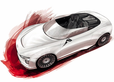 Audi e-tron Spyder sketch