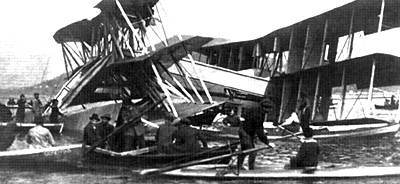 Caproni Ca 60 after crash