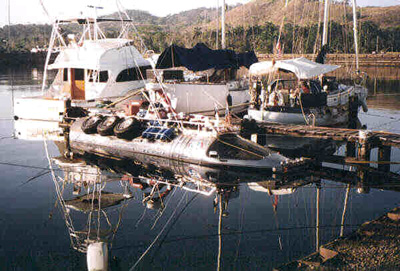 Dobbertin Surface Orbiter docked in the Panama Canal