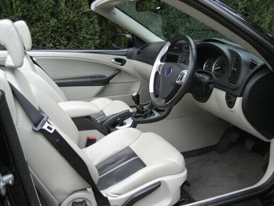 Saab 9-3 Aero convertible interior